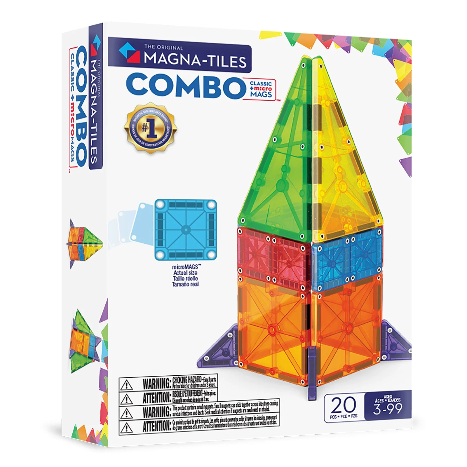 MAGNA-TILES Combo 20 Piece Set — manufacturer product photo