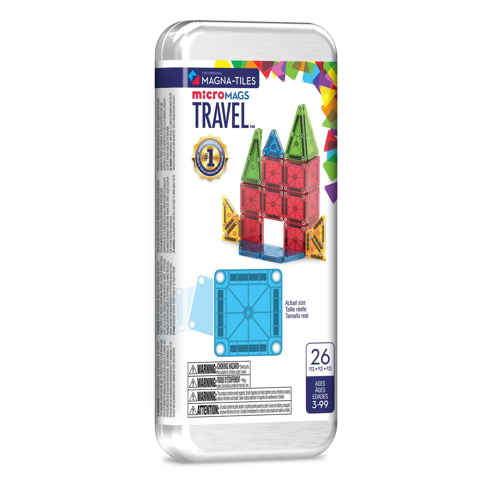 MAGNA-TILES microMAGS Travel™ 26 Piece Set — manufacturer product photo