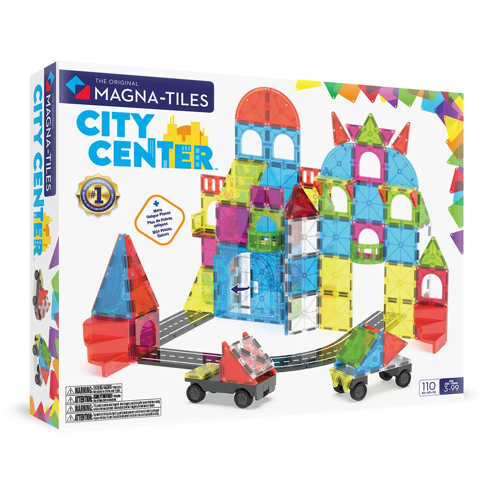 MAGNA-TILES City Center™ 110 Piece Set — manufacturer product photo