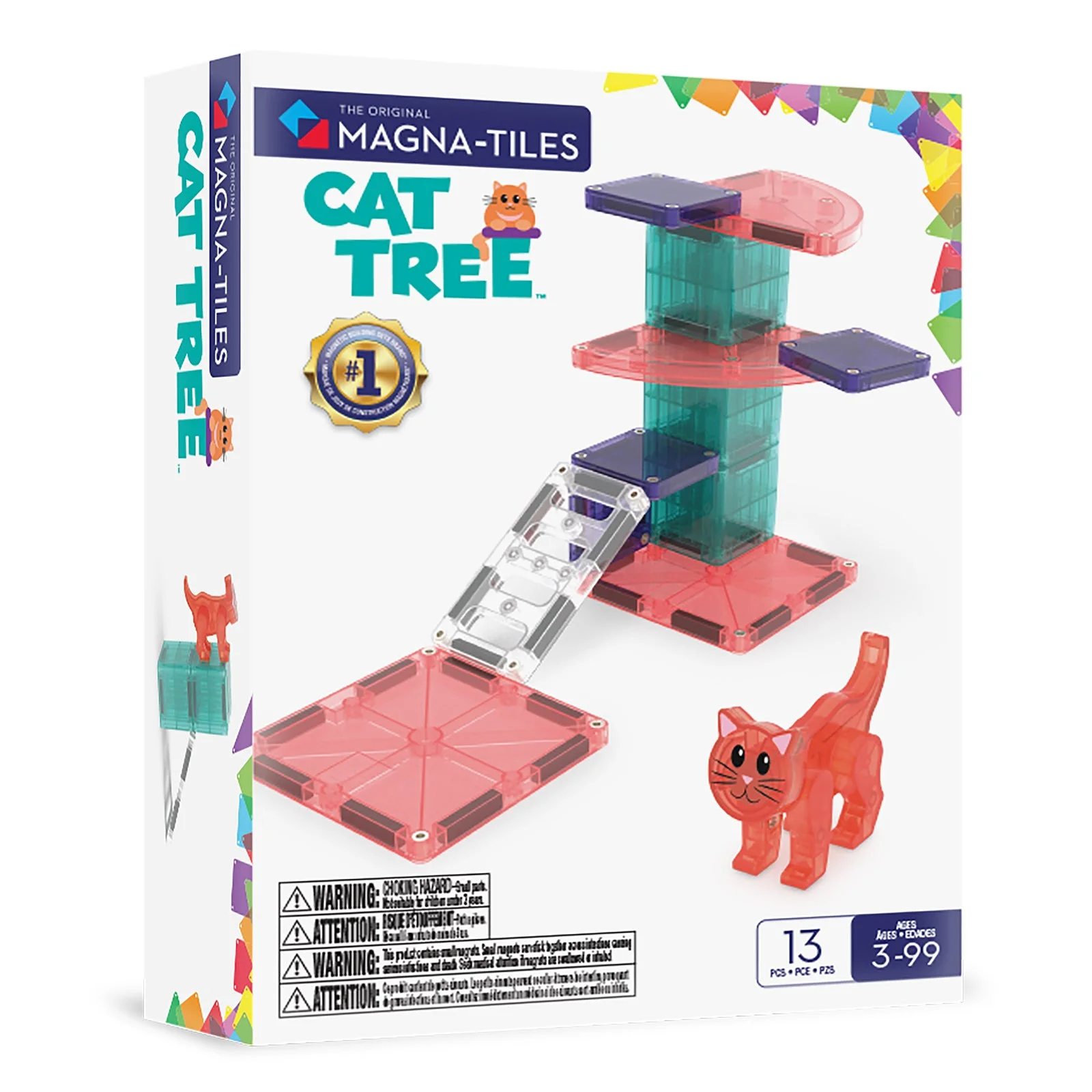 MAGNA-TILES Cat Tree™ 13 Piece Set — manufacturer product photo