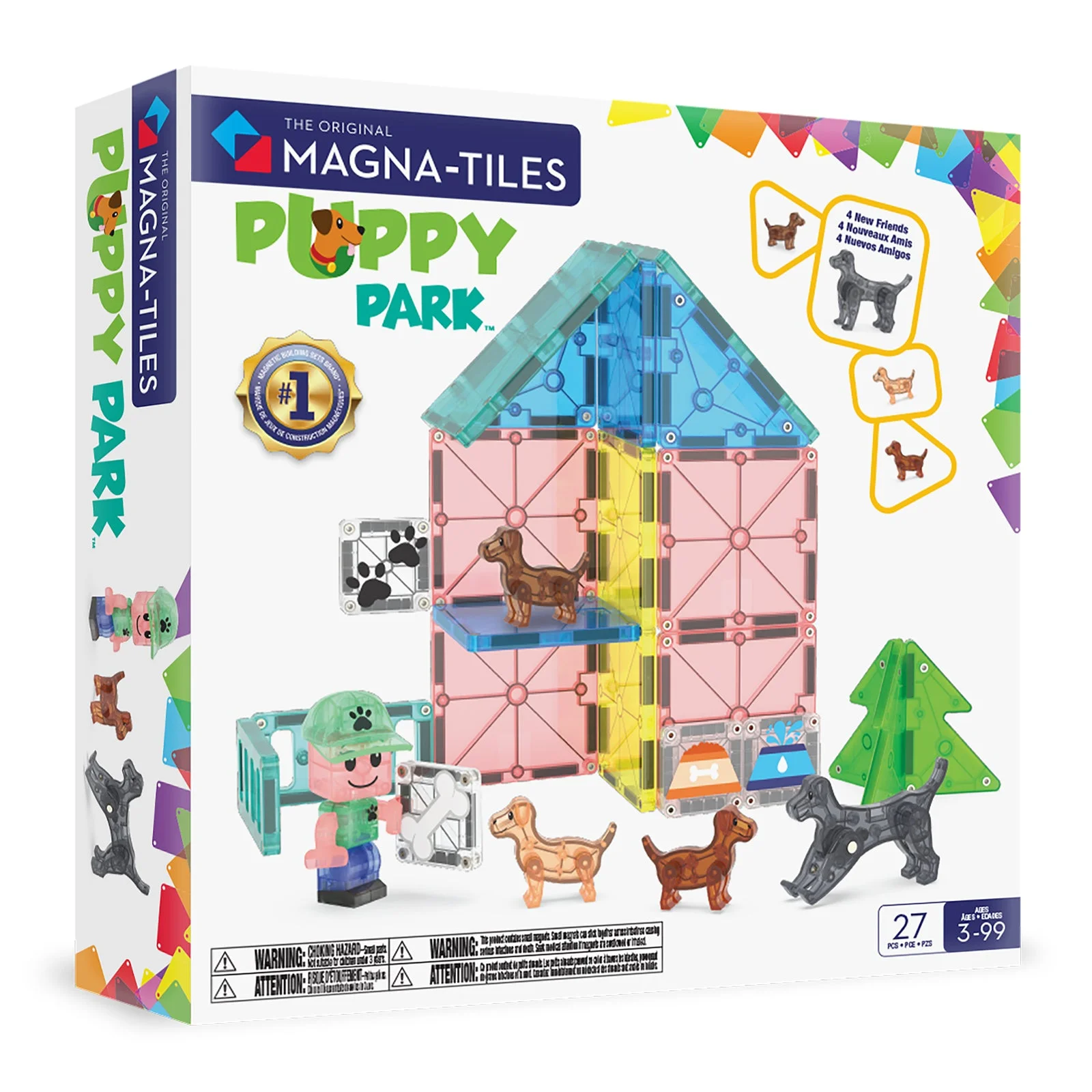 MAGNA-TILES Puppy Park™ 27 Piece Set — manufacturer product photo