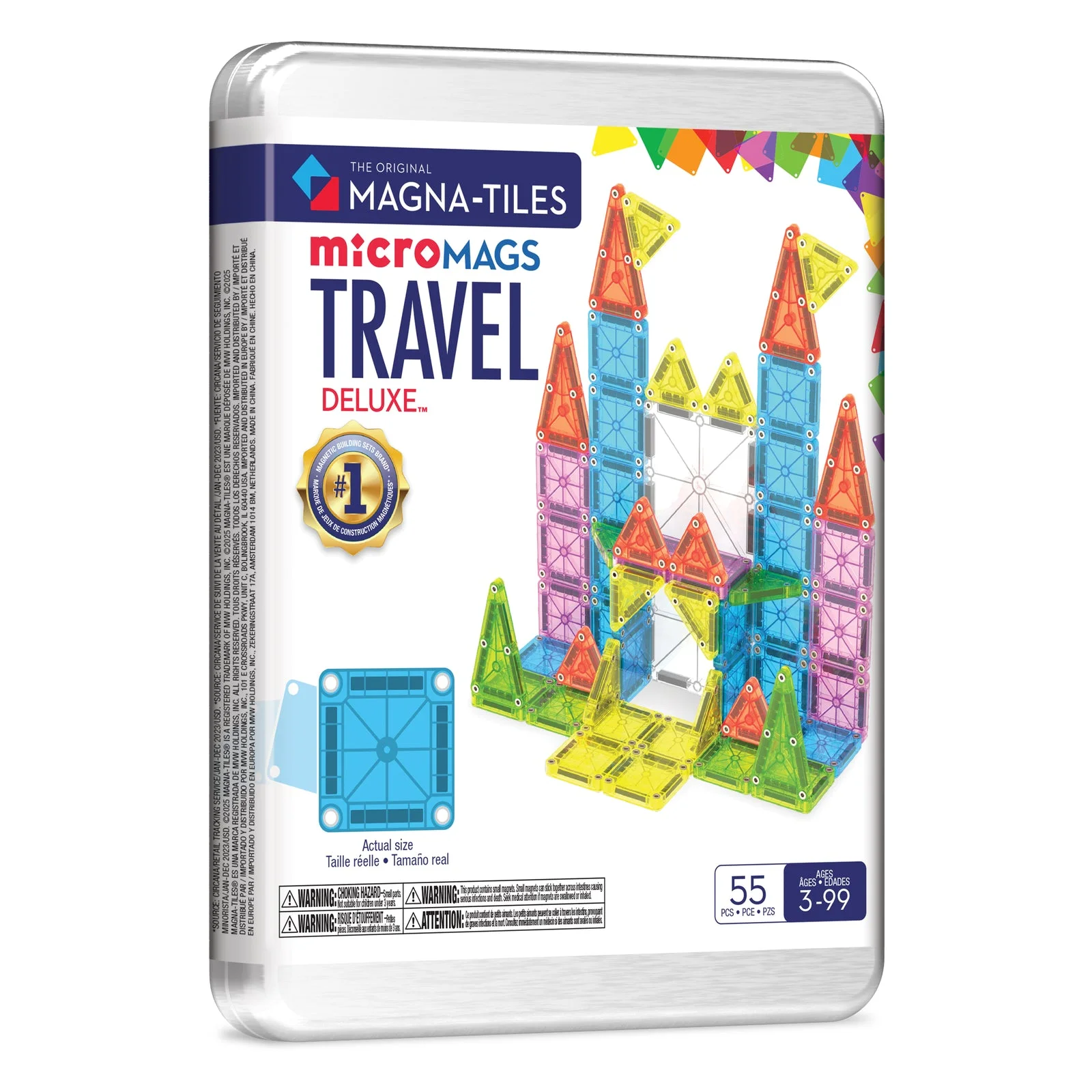 MAGNA-TILES Travel Set Deluxe™ 55 Piece Set — manufacturer product photo