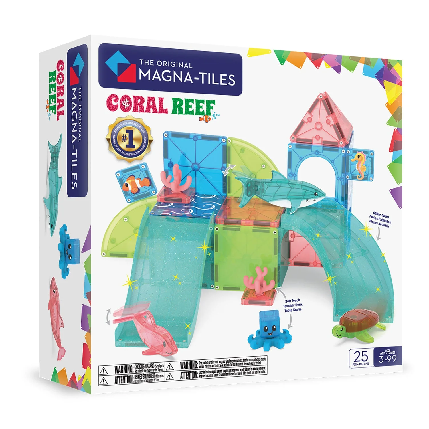 MAGNA-TILES Coral Reef 25 Piece Set — manufacturer product photo