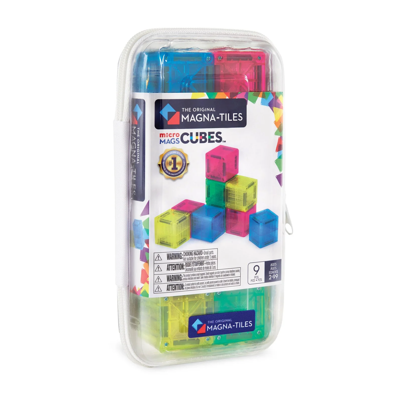 MAGNA-TILES microMAGS Cubes 9 Piece Set — manufacturer product photo