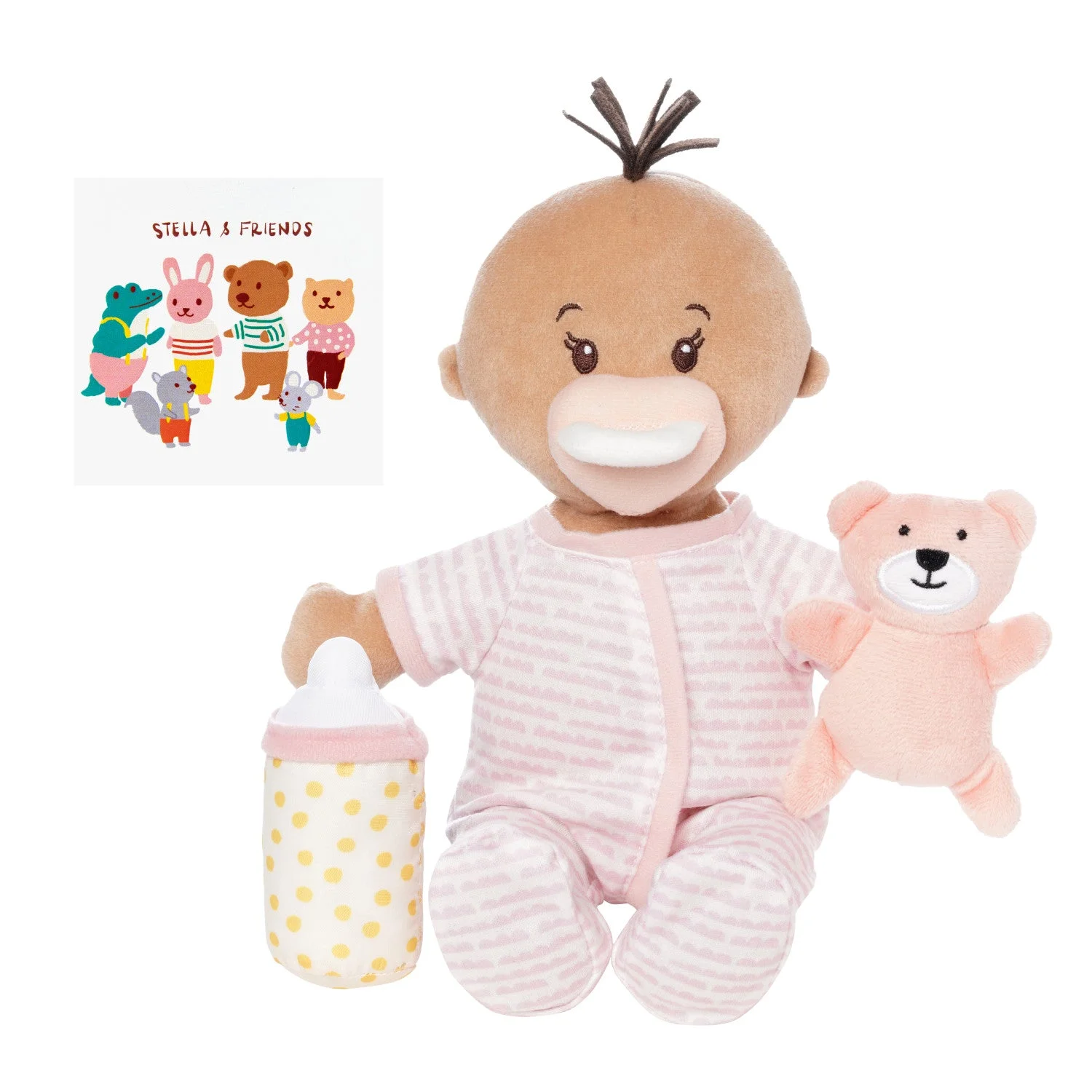 Manhattan Toy Love, Stella Sleepy Time Set Beige Doll with Brown Tuft β manufacturer product photo