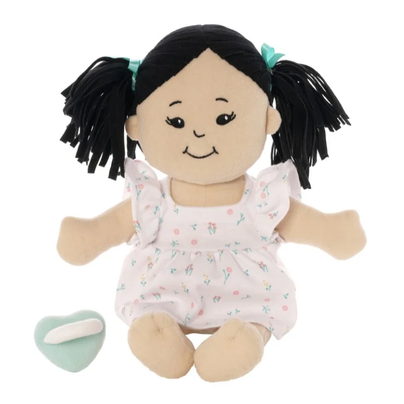 Manhattan Toy Love, Stella Light Beige Doll with Black Pigtails — manufacturer product photo