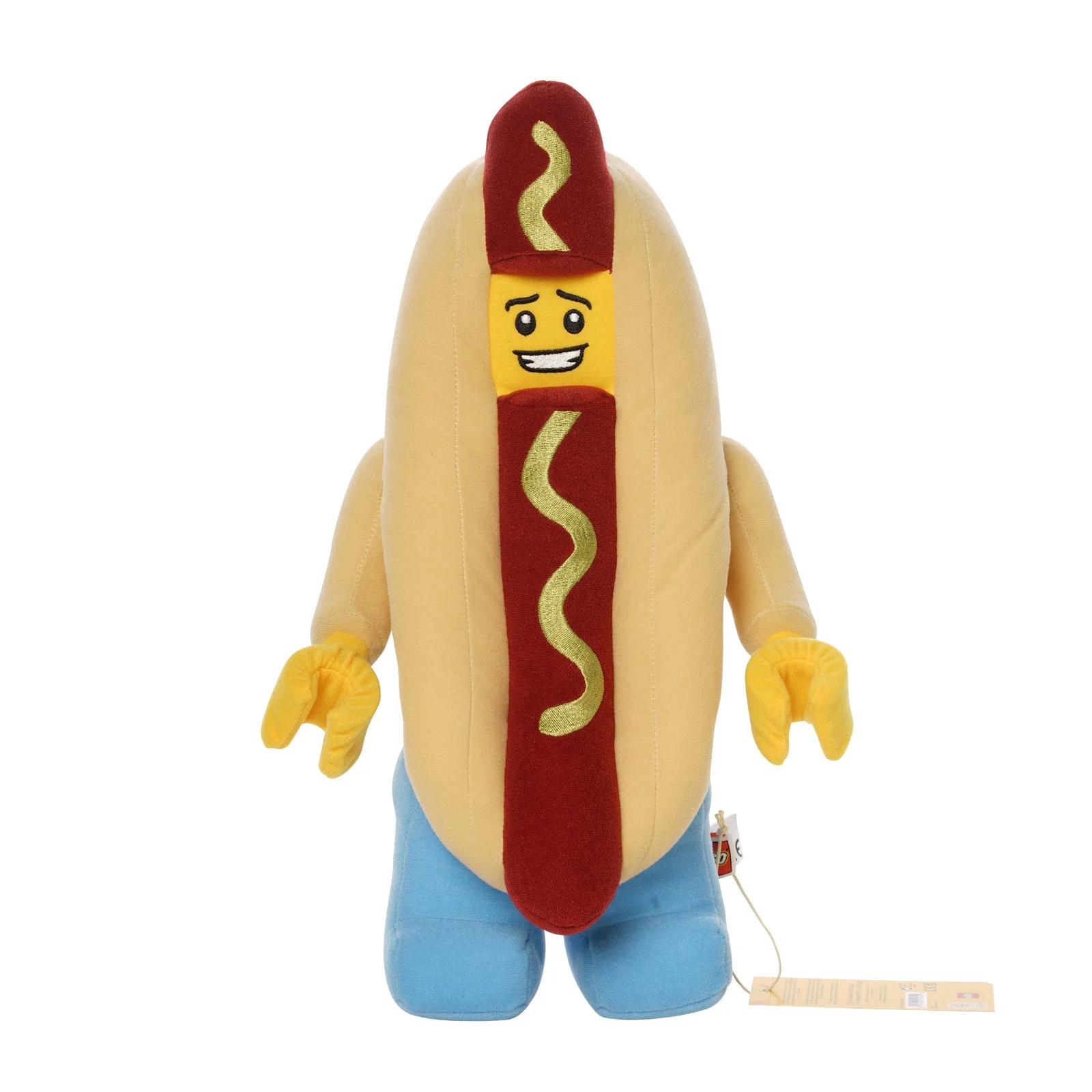 Manhattan Toy LEGO® Hot Dog Guy Plush Minifigure — manufacturer product photo