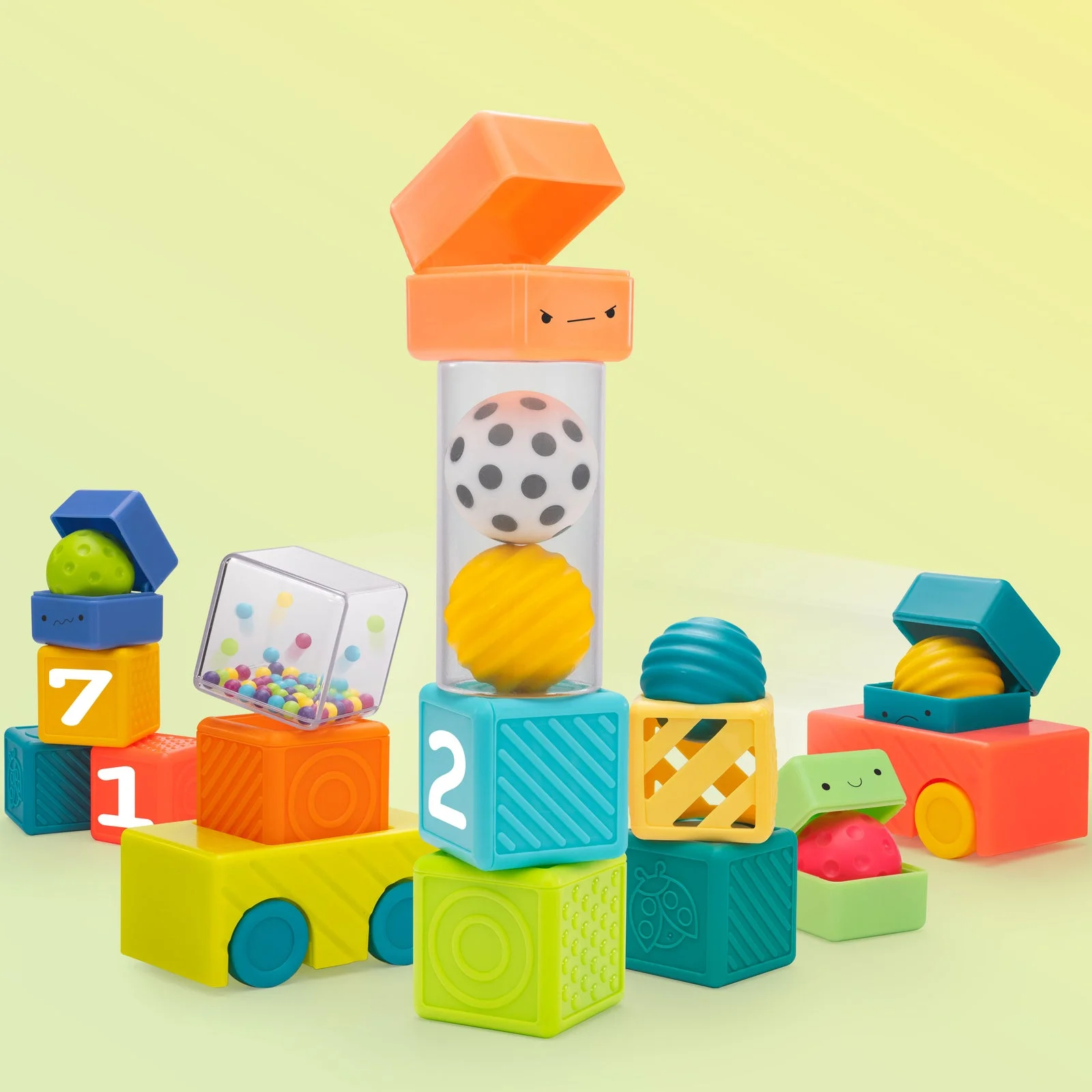 Manhattan Toy Sassy Busy Builder Activity Blocks β manufacturer product photo