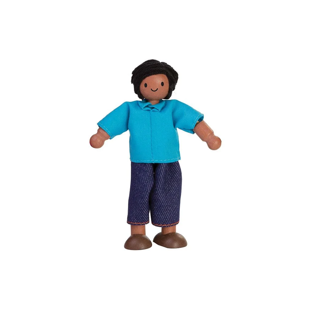 PlanToys Dad Dollhouse Figure - Medium Skin Tone β manufacturer product photo