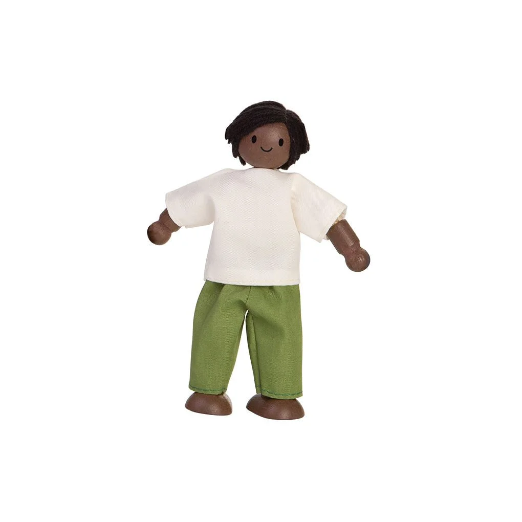 PlanToys Dad Dollhouse Figure - Dark Skin Tone β manufacturer product photo