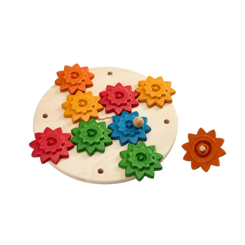 PlanToys Spinning Gears Playset — manufacturer product photo