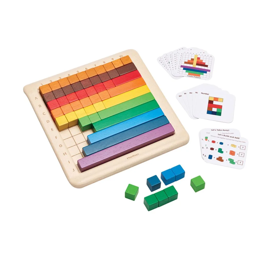 PlanToys Math Blocks And Rods — manufacturer product photo