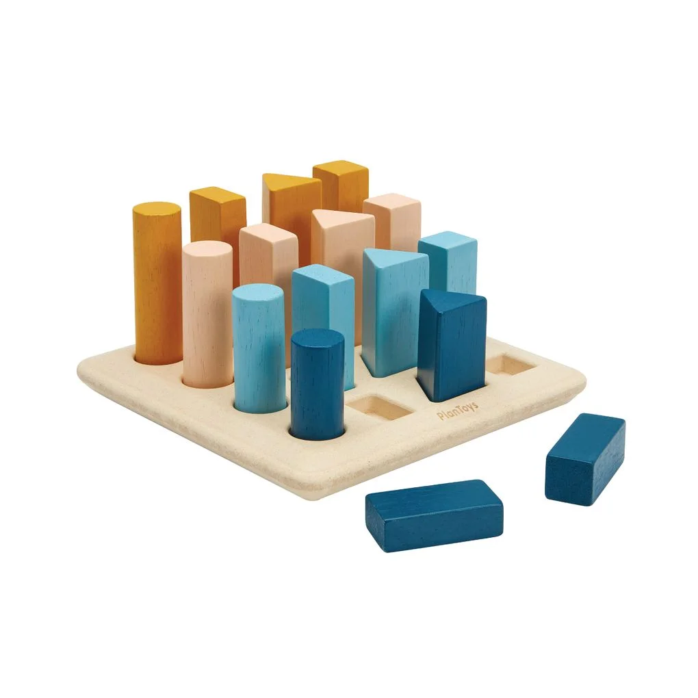 PlanToys Geometric Peg Board - Orchard — manufacturer product photo