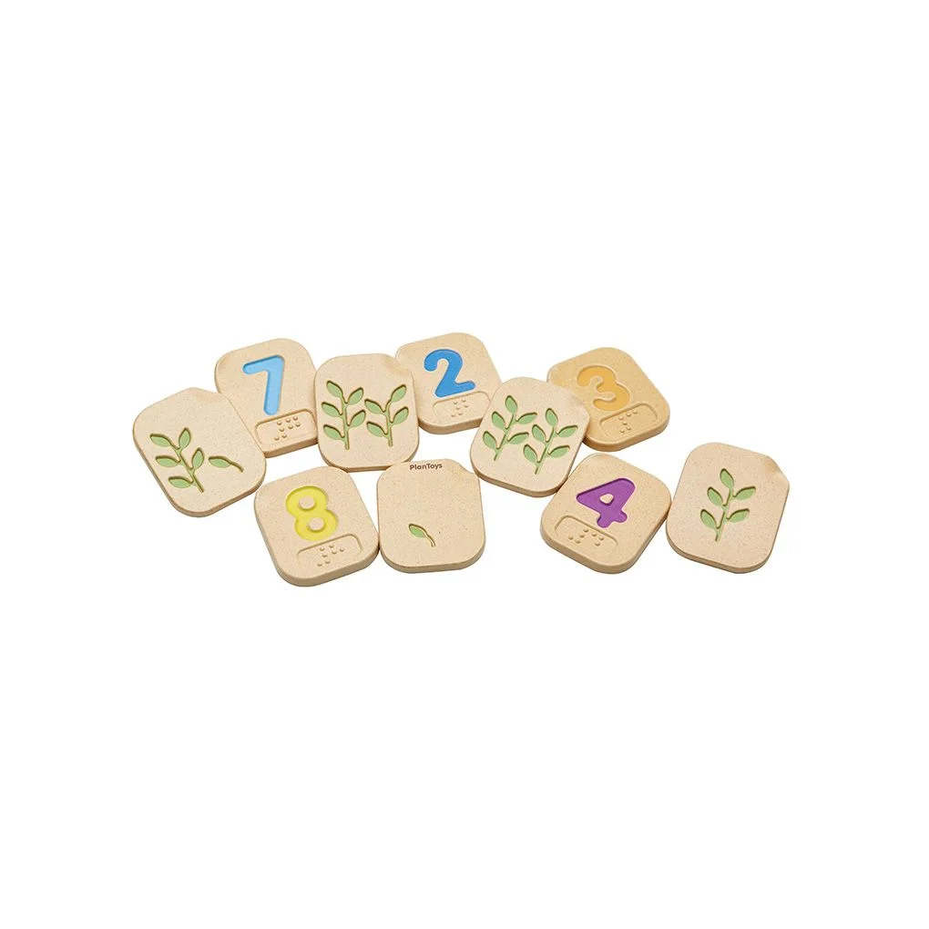 PlanToys Braille Numbers 1-10 — manufacturer product photo