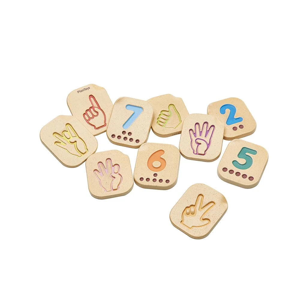 PlanToys Hand Sign Numbers 1-10 — manufacturer product photo