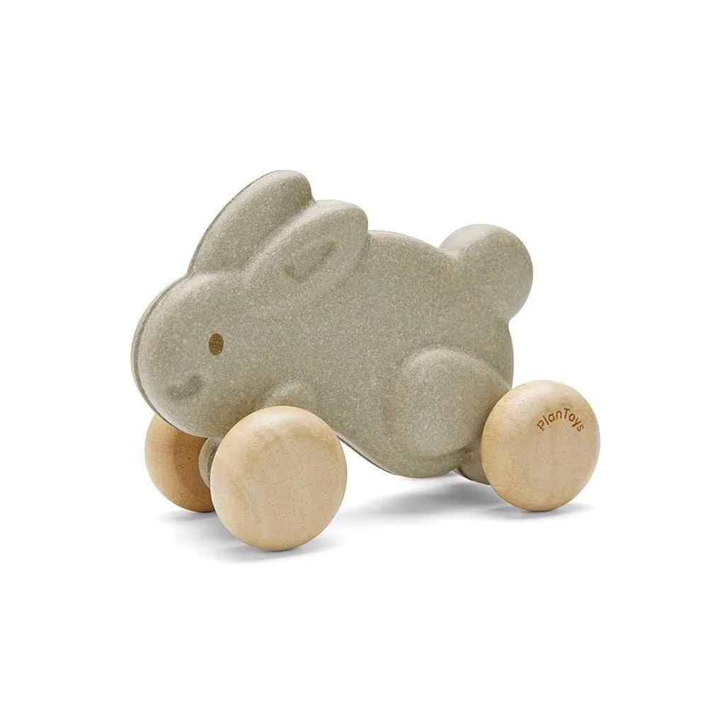 PlanToys Push Along Bunny - Grey β manufacturer product photo
