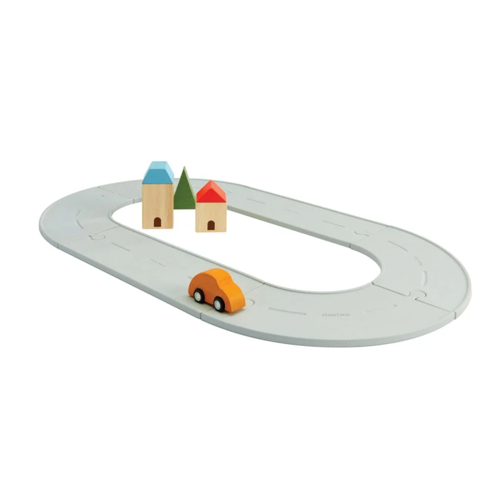 PlanToys Rubber Road & Rail Set - Small β manufacturer product photo