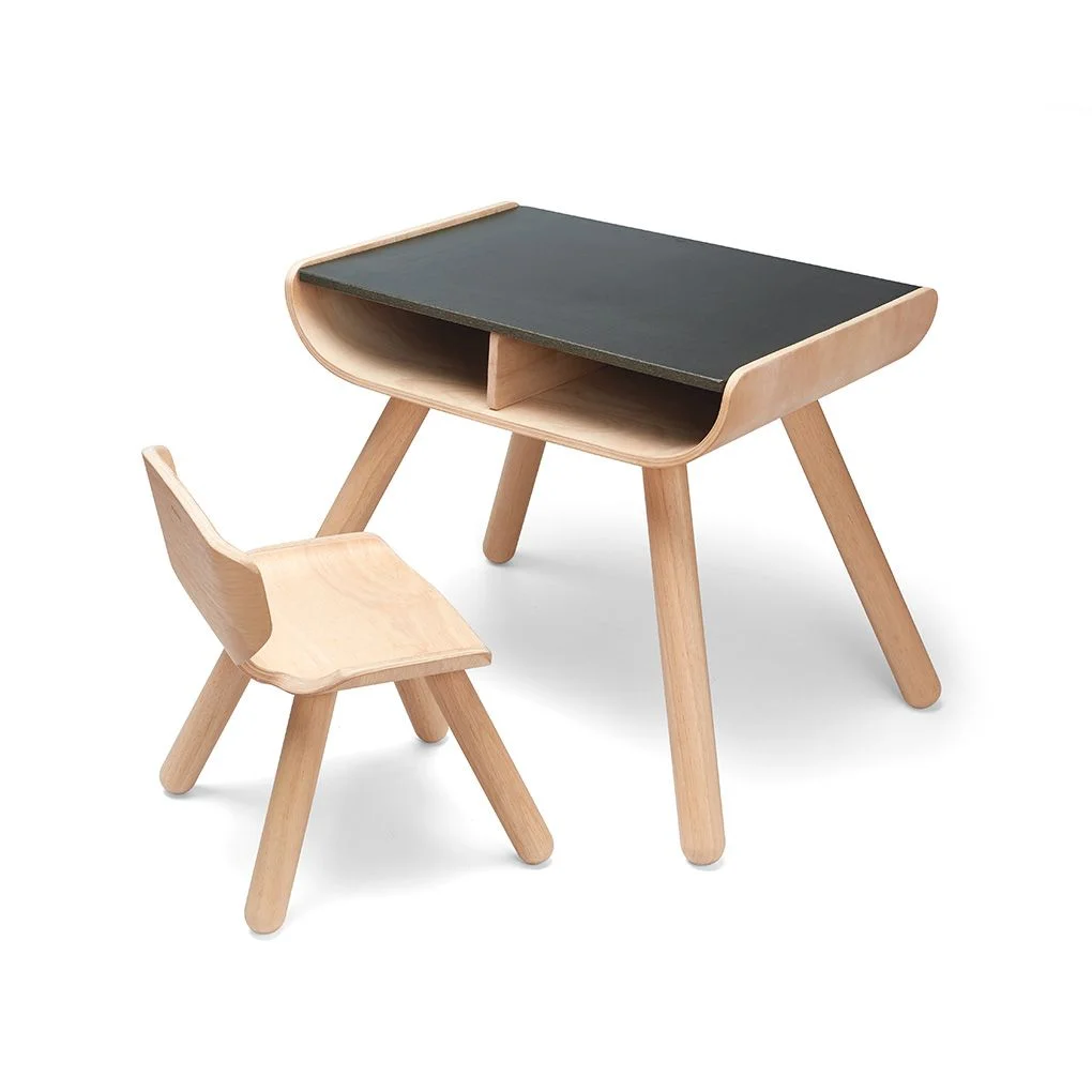 PlanToys Table & Chair - Black — manufacturer product photo
