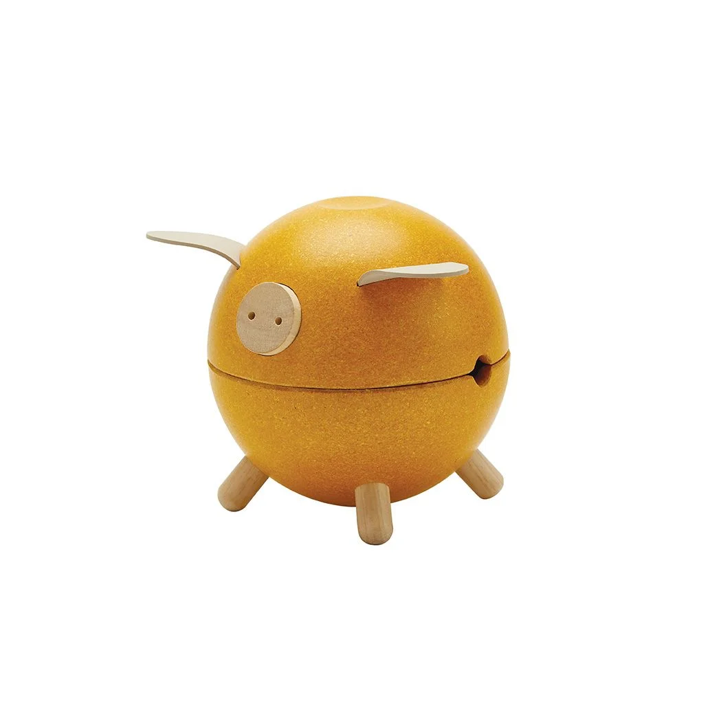 PlanToys Piggy Bank Yellow - Orchard — manufacturer product photo