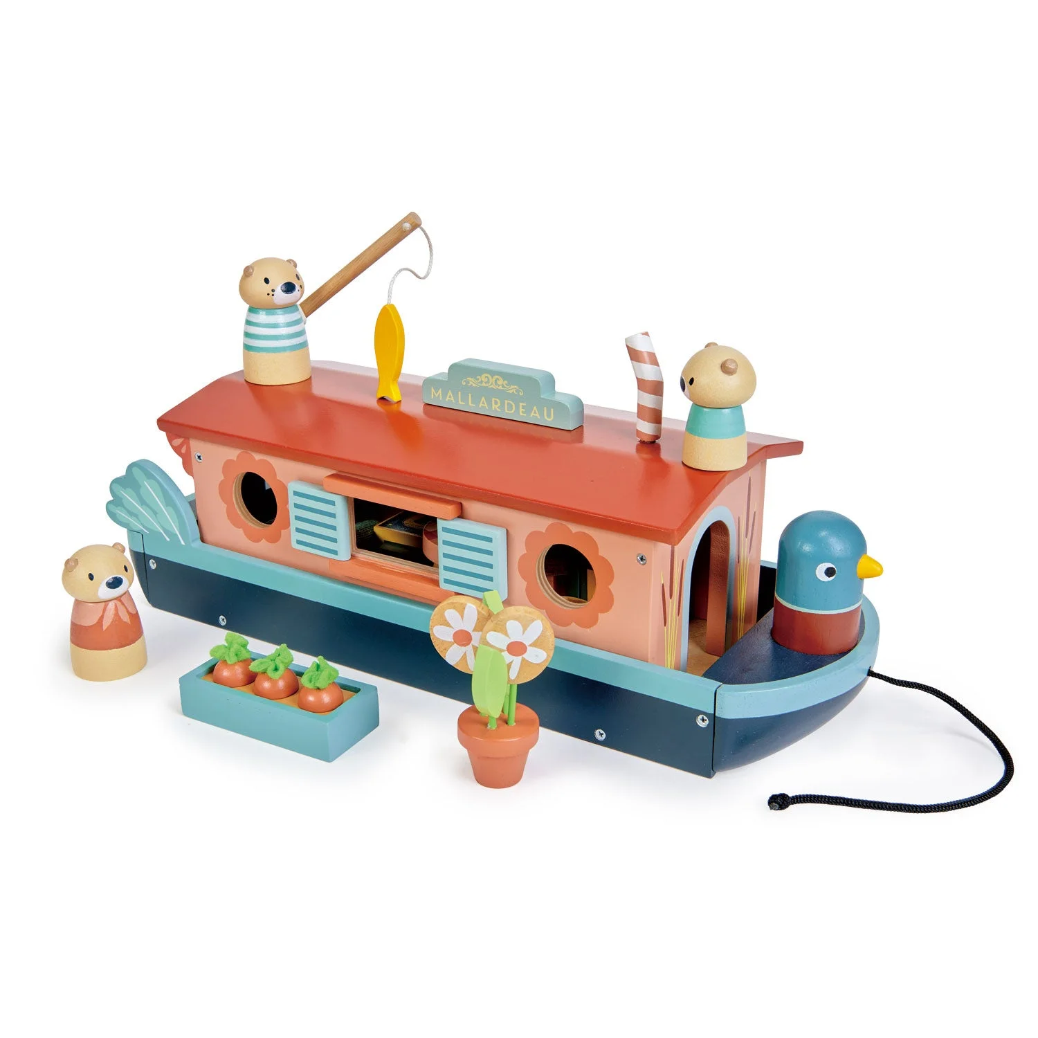 Tender Leaf Toys Little Otter Canal Boat β manufacturer product photo