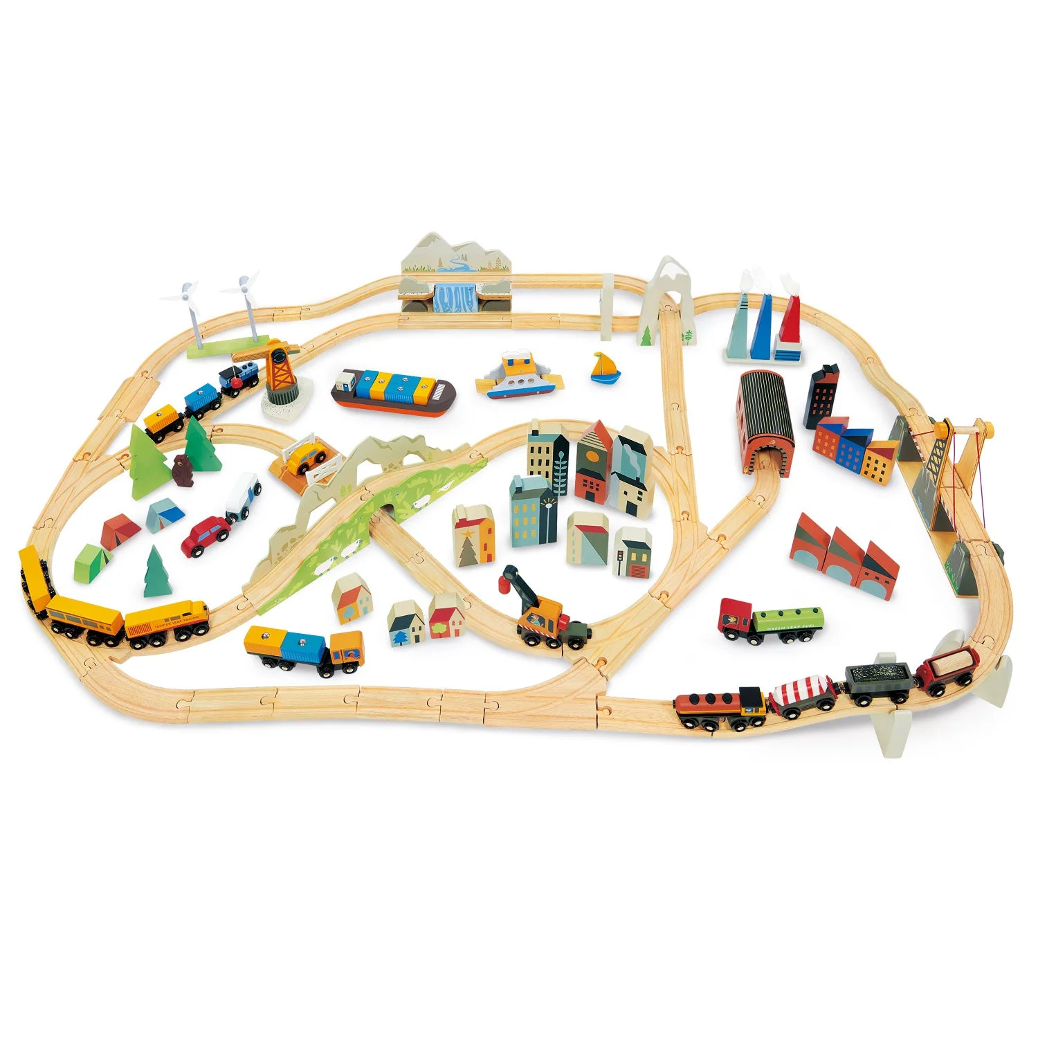 Tender Leaf Toys Mountain View Train set β manufacturer product photo